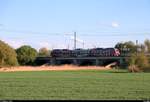 442 602 (Bombardier Talent 2) der S-Bahn Mitteldeutschland (DB Regio Südost) als S 37756 (S7) von Halle(Saale)Hbf Gl. 13a nach Halle-Nietleben fährt in der Saaleaue bei Angersdorf auf der Bahnstrecke Halle–Hann. Münden (KBS 590). [30.4.2018 | 19:05 Uhr]