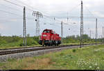 261 024-4 (Voith Gravita 10 BB) DB als Tfzf fährt in Teutschenthal, Dömikenweg, auf der Bahnstrecke Halle–Hann. Münden (KBS 590) Richtung Halle (Saale).
[16.7.2020 | 16:23 Uhr]