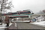9442 101 (Bombardier Talent 2) auf der Brücke über die Kaiserslauterer Straße in Halle Südstadt.
