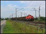 261 044-2 erreicht mit dem Nahgterzug 54850 aus Nordhausen den Bahnhof Berga-Kelbra. Nach dem Umsetzen fhrt der Zug auf der Thyratalbahn weiter nach Rottleberode Sd. (7.9.2012)