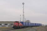 Am frhen Morgen des 13.03.2012 wartete die DB 261 011-1 auf dem Anschlussgleis vom MDC Motorenwerk in Klleda mit dem FIR 55201 auf die Ausfahrt nach Erfurt Gbf.