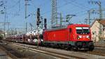 187 141 zieht einen Güterzug durch Fulda gen Süden. Aufgenommen am 12.10.2018 13:00