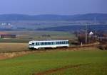 628 bei Meineringhausen auf der Strecke Korbach - Bad Wildungen am 11.03.1995.