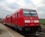 DB Regio Hessen 245 017 abgestellt in Glauburg-Stockheim am 06.04.16