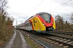 HLB Alstom Coradia Continental ET165 am 27.01.19 in Hanau Hbf Südeinfahrt 