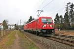 DB Cargo 187 162-3 mit 185 xxx-x am 02.03.19 bei Hanau West 