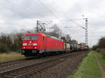 DB Cargo 185 353-0 mit gemischten Güterzug in Hanau West am 28.12.16 auf der KBS640