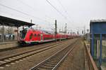 DB Regio Bombarider Twindexx 446 027 + 446 xxx und 446 xxx + 446 xxx in Langen (Hessen) am 17.02.18 