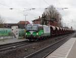 ELL (European Locomotive Leasing) Vectron (193 212) am 30.01.15 in Ladenburg mit Schüttgutwagen 