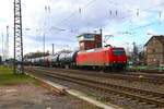 Beacon Rail Bombardier Traxx 145 089-9 mit Kesselwagen in Darmstadt Kranichstein am 24.02.24