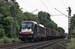 ES 64 U2-072 MRCE dispolok mit einem gem. Güterzug - Nauheim / Mainz-Bischofsheim - 11.06.2015
