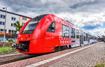 622 032-0 wartet in Weinheim (Bergstraße), auf die Abfahrt als RB 13337 nach Fürth (Odenw).