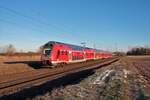 DB Regio Bombardier Twindexx 446 022 am 14.02.21 in Wolfskehlen 