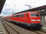 111 169-9 steht wegen einer Streckensperrung mit dem RE 7 Mannheim - Trier am 13.09.2011 fr ca 2 Stunden in Kaiserslautern