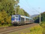 Mein erste Bild von der blauen 181 201-5 die am 28.09.2011 den IC 2054 Frankfurt (Main) - Saarbrcken durch Landstuhl zieht 

