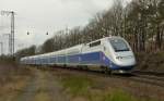 Ganz berraschend kam TGV Duplex 4704 am 24.01.2012 durch Kennelgarten