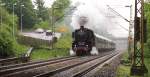 01 150 im Saarland unterwegs - Richtiges Sauwetter herrschte am 10.05.2014 im Saarland.