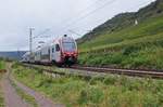 CFL 2307 als RE 11 (5117) Luxemburg - Koblenz Hbf und DB Süwex 429 109/609 als RE 1 (4117) Homburg/Saar Hbf - Koblenz Hbf, ab Trier Hbf vereint (Pommern/Mosel, 02.10.17).