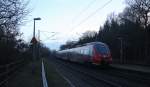 Ein Nahchschuss von Einer Hamsterbacke 442 202 DB kommt als RB82 von Wittlich-Hbf nach Perl  und hält in Sehlem und fährt in Richtung Trier Bei Sonnenschein am Kalten Nachmittag vom 14.2.2015.