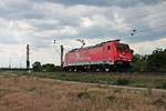 Nachdem die AKIEM/RHC 2052 (185 584-0) am Mittag des 03.06.2020 ihren Kesselzug in Waghäusel abgestellt hatte, fuhr sie nun wieder über die Rheintalbahn in Richtung Mannheim.