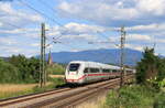 412 080-3 als ICE 274 (Basel Bad Bf - Berlin Ostbahnhof) bei Köndringen 10.6.22