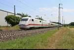 401 573-1 (Tz 173  Basel ) als ICE 70 (Linie 20) von Zürich HB (CH) nach Hamburg-Altona (D) durchfährt den Haltepunkt Auggen auf der Bahnstrecke Mannheim–Basel (Rheintalbahn | KBS