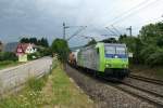 485 012-9 mit dem DGS 43637 am Nachmittag des 25.06.13 in der Schallstadter Sdkurve.