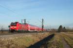 146 113-6 mit einem RE von Offenburg nach Basel Bad.