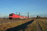 101 108-9 mit dem CNL 473 von Koppelhagen nach Basel SBB am Morgen des 31.12.13 fotografiert bei Hgelheim.