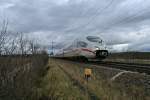 403 522-6 und 403 521-8 waren am 03.01.14 zusammen als mchtig verspteter ICE 101 von Dortmund Hbf nach Basel SBB unterwegs.