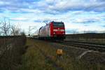 145 115 mit einer RB von Offenburg nach Neuenburg (Baden) am Nachmittag des 07.01.14 bei Hgelheim.