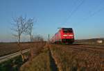 146 231-6 mit einem frühabendlichen RE von Offenburg nach Basel Bad.