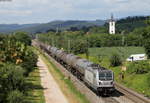 187 078-1 mit einem Kesselwagenzug bei Denzlingen 22.6.18