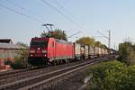 Am Nachmittag des 13.04.2017 fuhr 185 260-7 mit einem KLV südlich von Heitersheim über die KBS 703 gen Freiburg (Breisgau).