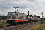 Am Nachmittag des 20.07.2017 bespannte 241.012  Chewbacca  einen Containerzug (Melzo Scalo - Krefeld Uerdingen) von Basel Bad Rbf bis zum Zielbahnhof, als sie bei Buggingen durchs Markgrälerland