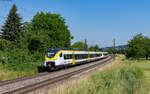 463 023 und 463 002 als RB 17111  (Offenburg - Freiburg Hbf) bei Kollmarsreute 9.6.23