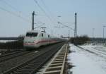 401 079-9 durcheilt am Morgen des 13.02.13 den Bahnhof Ringsheim Richtung Sden.