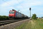 482 006-4 mit einem KLV-Zug am 14.08.12 bei Hgelheim.