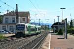 BSB-VT 014 war am 16.06.13 auf dem Weg von Freiburg (Breisgau) Hbf nach Elzach.