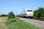 401 088-0 als ICE 279 von Berlin Ostbahnhof nach Basel SBB am Nachmittag des 04.08.13 zwischen Buggingen und Mllheim (Baden).