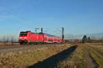 146 228-2 war am Morgen des 31.12.13 als RB von Offenburg nach Neuenburg (Baden) unterwegs.