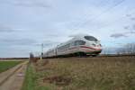 403 536-6 als ICE 1107 von Dsseldorf Hbf nach Basel SBB am Nachmittag des 27.02.14 bei Hgelheim.