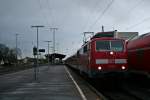 111 054 mit einer RB von Offenburg nach Basel Bad.