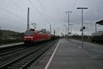 185 128-6 und 185 133-6 konnte ich zusammen mit einem gemischten Gterzug am Nachmittag des 28.02.14 im Bahnhof Mllheim (Baden) festhalten.