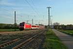 101 075-0 bespannte am 06.02.14 den CNL 472 von Basel SBB nach Koppenhagen bis Frankfurt (Main) Hbf.