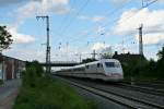 401 076-5 als ICE 371 von Berlin Ostbahnhof nach Interlaken Ost am 14.05.14 bei der Einfahrt in Mllheim (Baden).