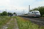 401 574-9 als ICE 75 von Hamburg-Altona nach Zrich HB am Nachmittag des 11.07.14 in Heitersheim.