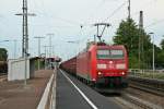 185 190-6 mit dem 51945	auf dem Weg von Mannheim Rbf nach Basel Bad. Rbf am Nachmittag des 25.07.14 in Mllheim (Baden).