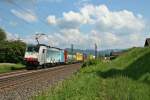 186 103 mit dem 41082 auf dem Weg von Melzo nach Venlo am Nachmittag des 01.08.14 nrdlich von Kollmarsreute.