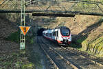 Ab ins Loch!!!!! Nein  ist nicht so schlimm wie es sich anhört. Hier verschwindet der 6442 416/916 im Maul des Michaelbergtunnels in Binau auf seinem Weg nach Mannheim Hbf am 15.2.2023